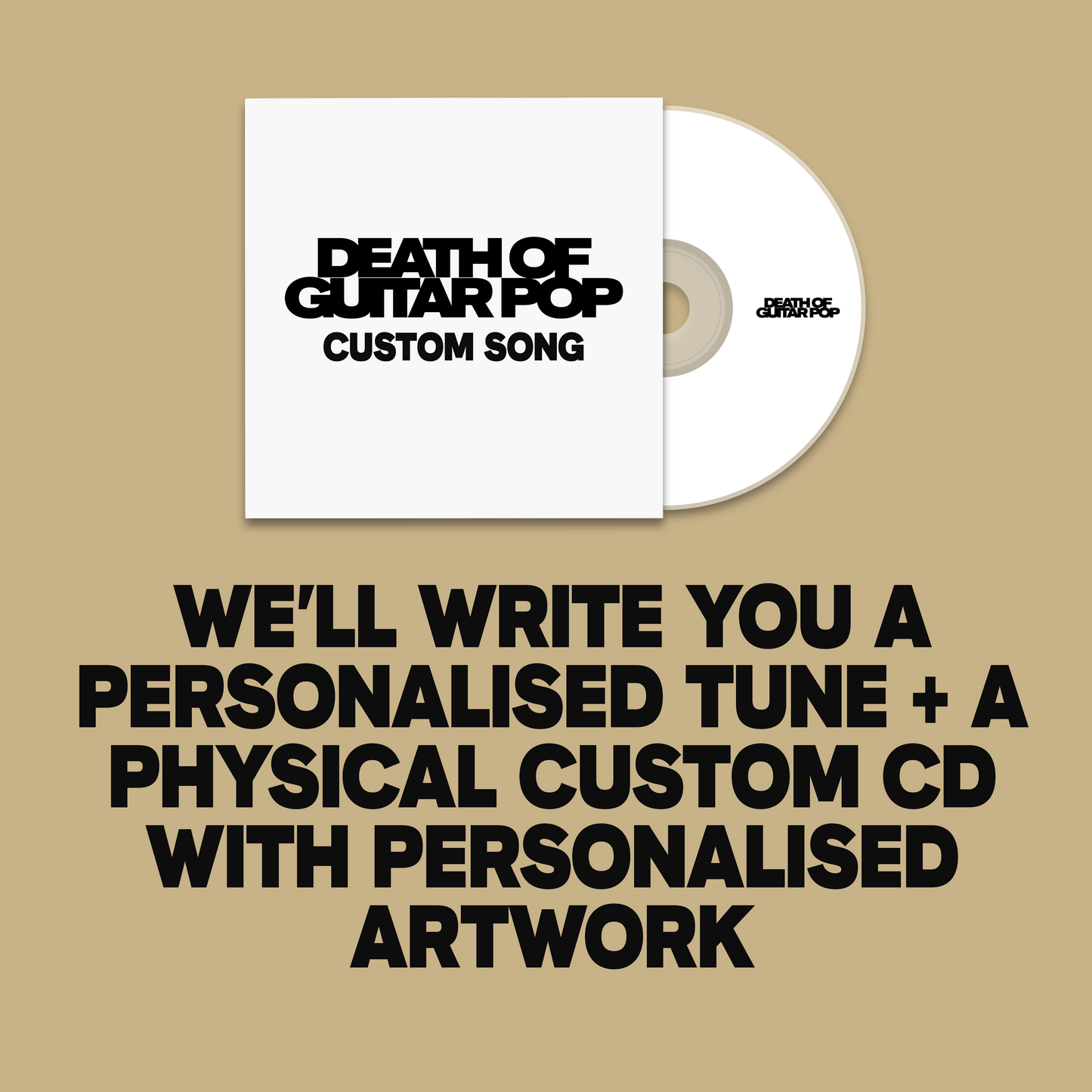 CUSTOM DEATH OF GUITAR POP SONG!