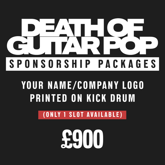 Your name/company logo printed on a on the kick drum