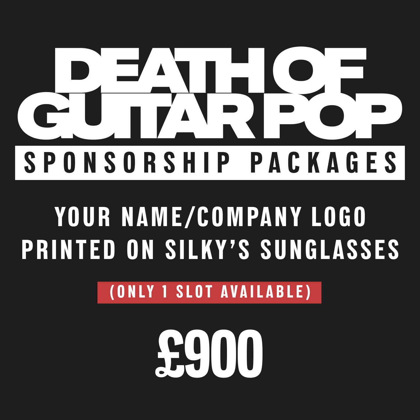 Your name/company logo printed on Silky’s Sunglasses