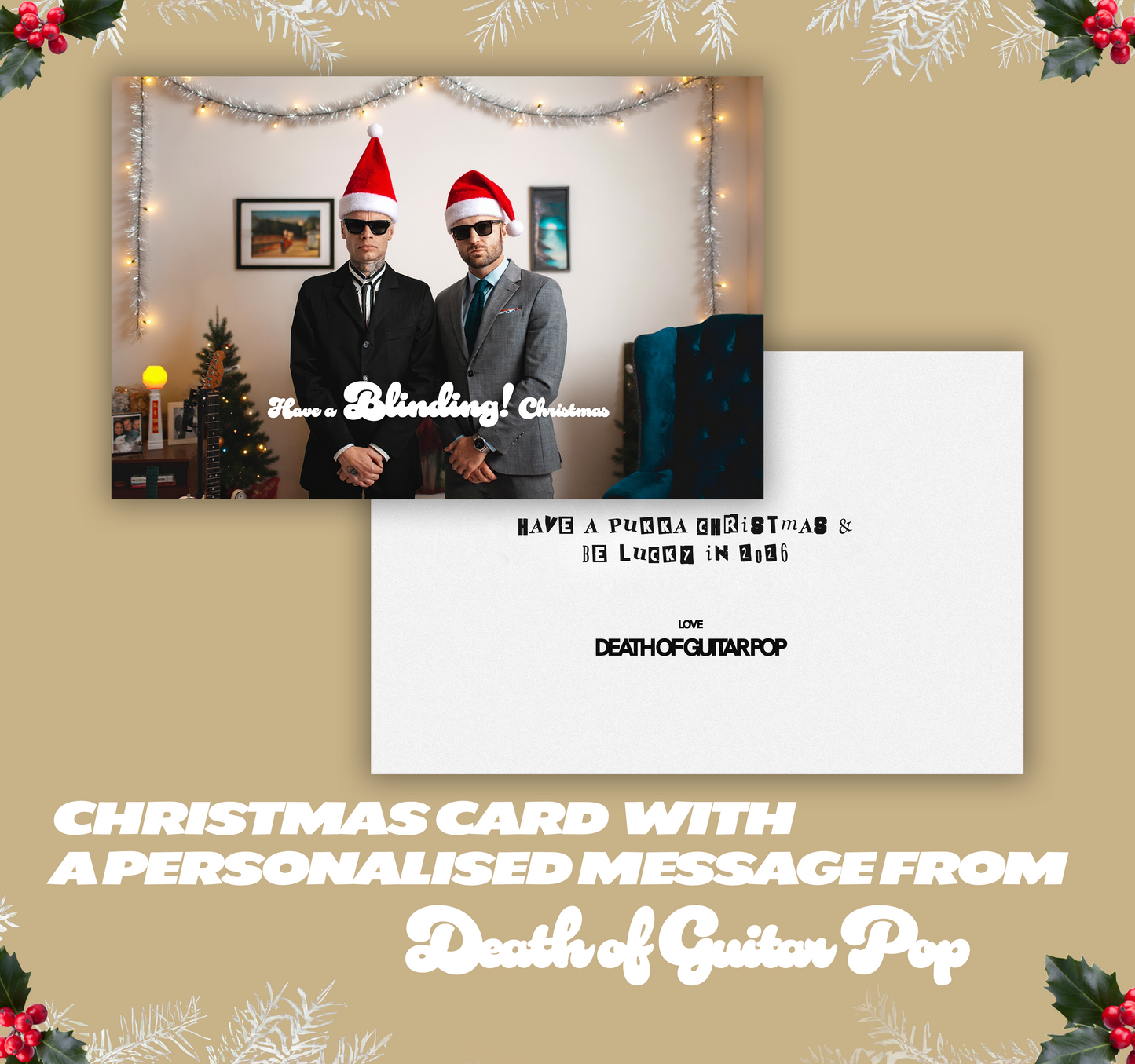PERSONALISED DOGP CHRISTMAS CARD [Hand Signed]
