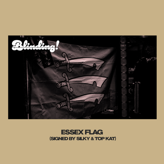 BLINDING! ESSEX FLAG SIGNED BY SILKY & TOP KAT [CROWDFUND PERK]