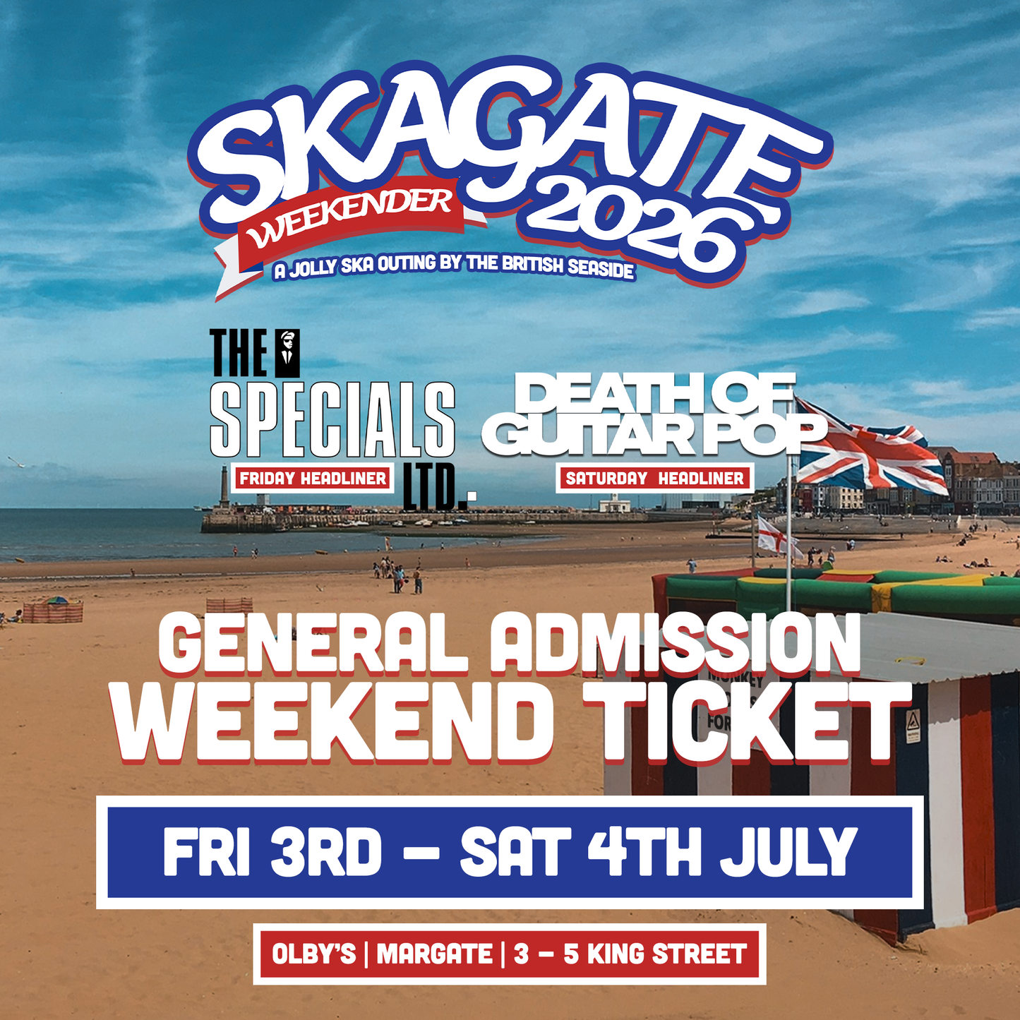 SKAGATE WEEKENDER 2026 - 2nd RELEASE WEEKEND TICKET - 3rd & 4th JULY '26