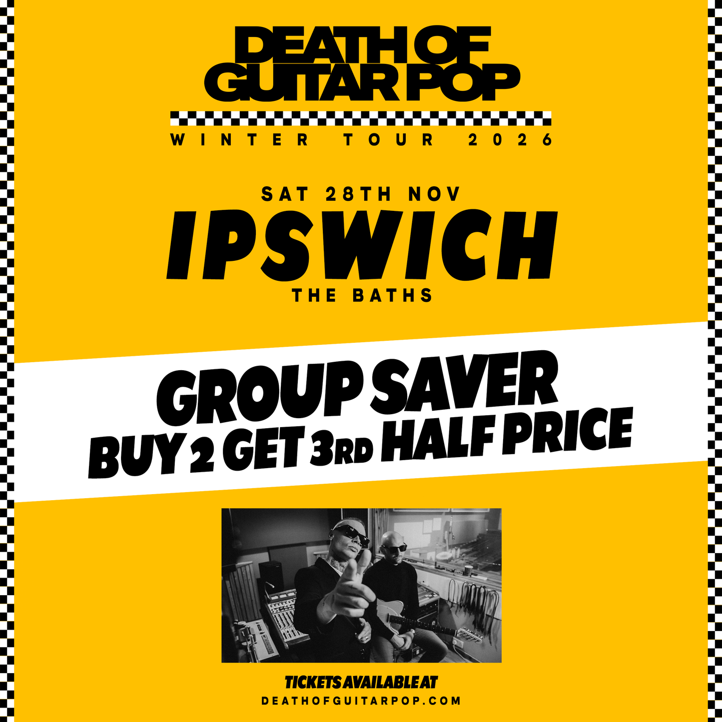 IPSWICH - 28/11/26 - THE BATHS - GROUPSAVER BUY 2 AND GET THE 3rd HALF PRICE