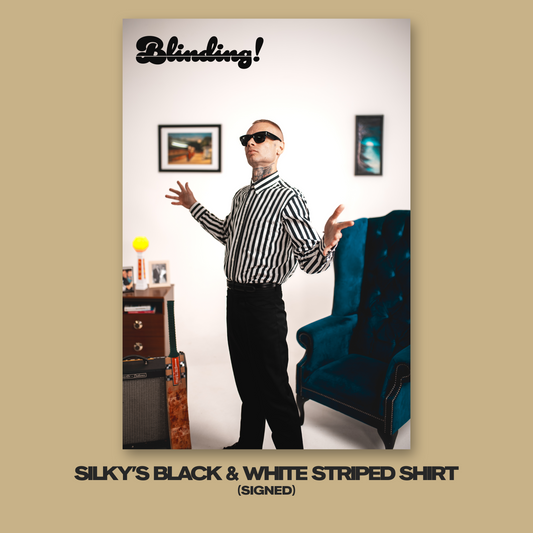BLINDING! SILKY's BLACK & WHITE STRIPED SHIRT [CROWDFUND PERK]