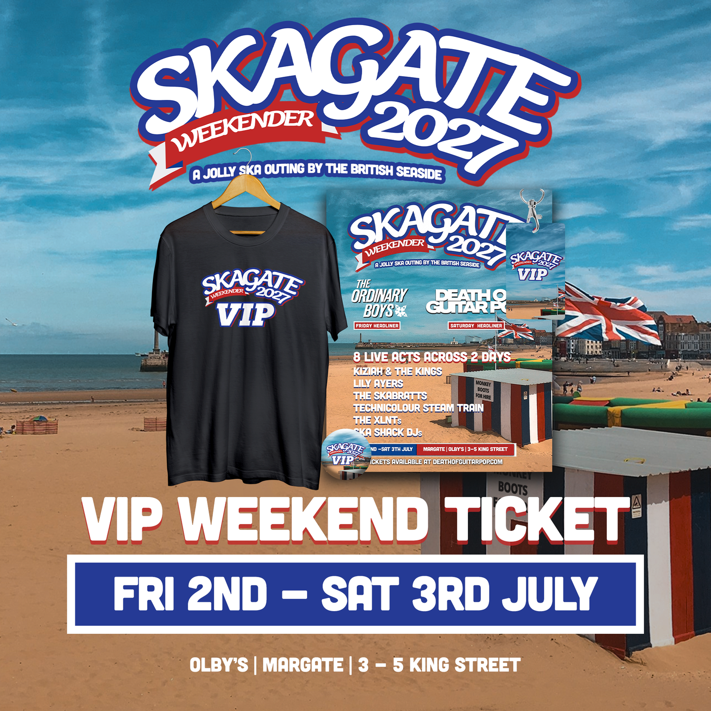 SKAGATE WEEKENDER 2027 - VIP WEEKEND TICKET - 2nd & 3rd JULY '27