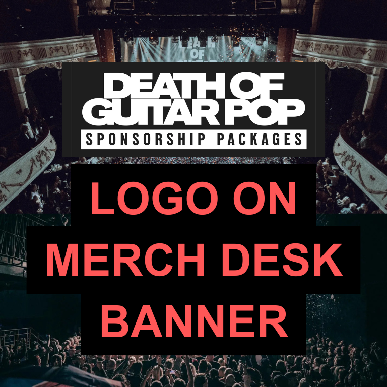 Logo on Merch Desk Banner