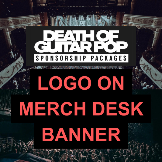 Logo on Merch Desk Banner