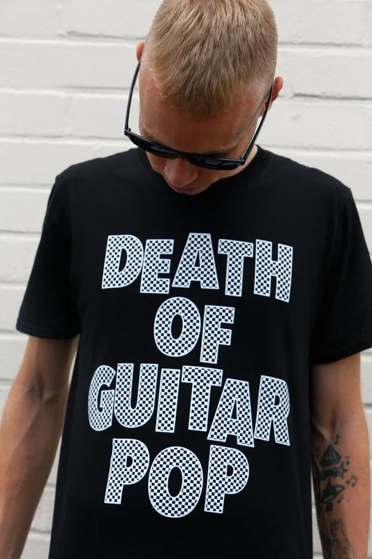 DEATH OF GUITAR POP LOGO T-SHIRT (UNISEX)